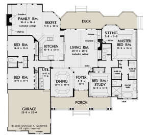 Main Floor for House Plan #2865-00155