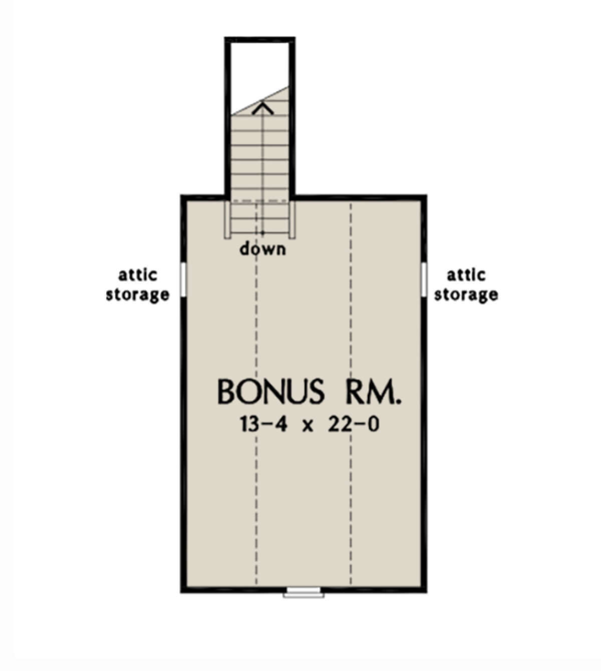Bonus Room for House Plan #2865-00156