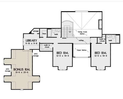 Second Floor for House Plan #2865-00157