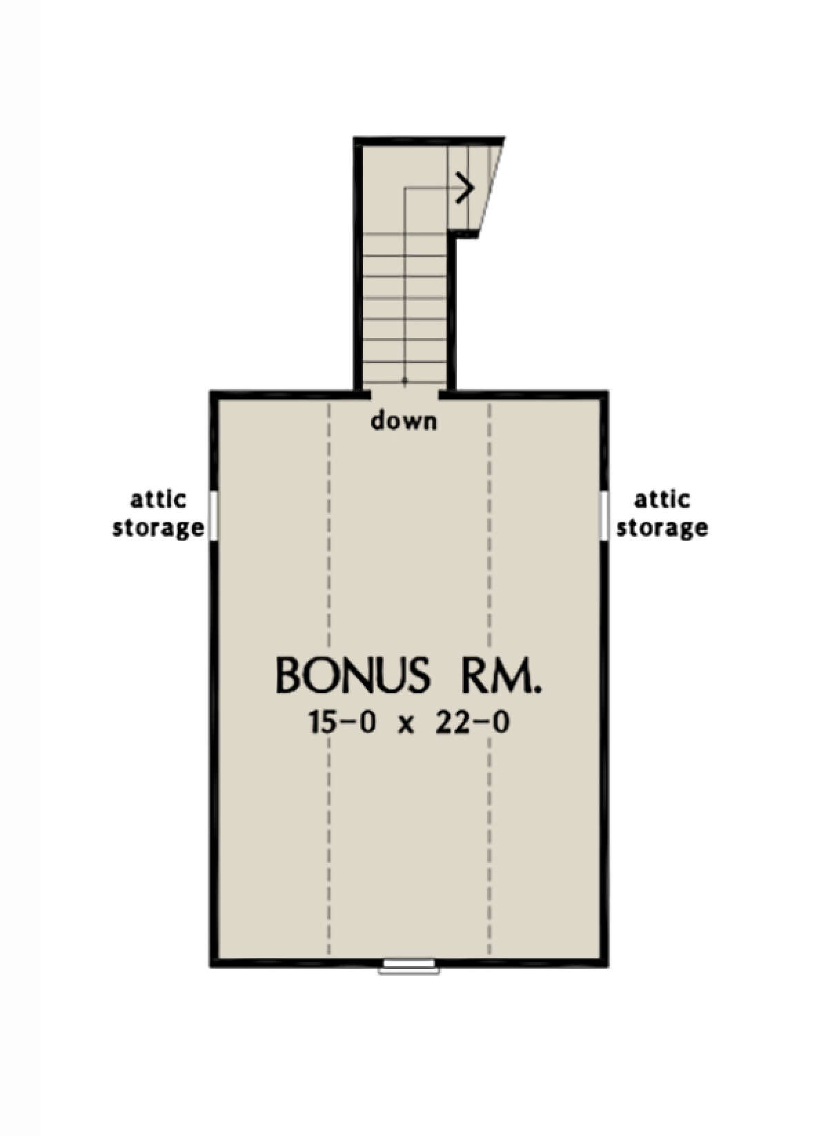 Bonus Room for House Plan #2865-00158