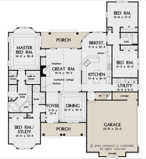 Main Floor for House Plan #2865-00160
