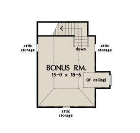 Bonus Room for House Plan #2865-00160