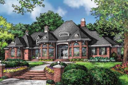 French Country House Plan #2865-00162 Elevation Photo
