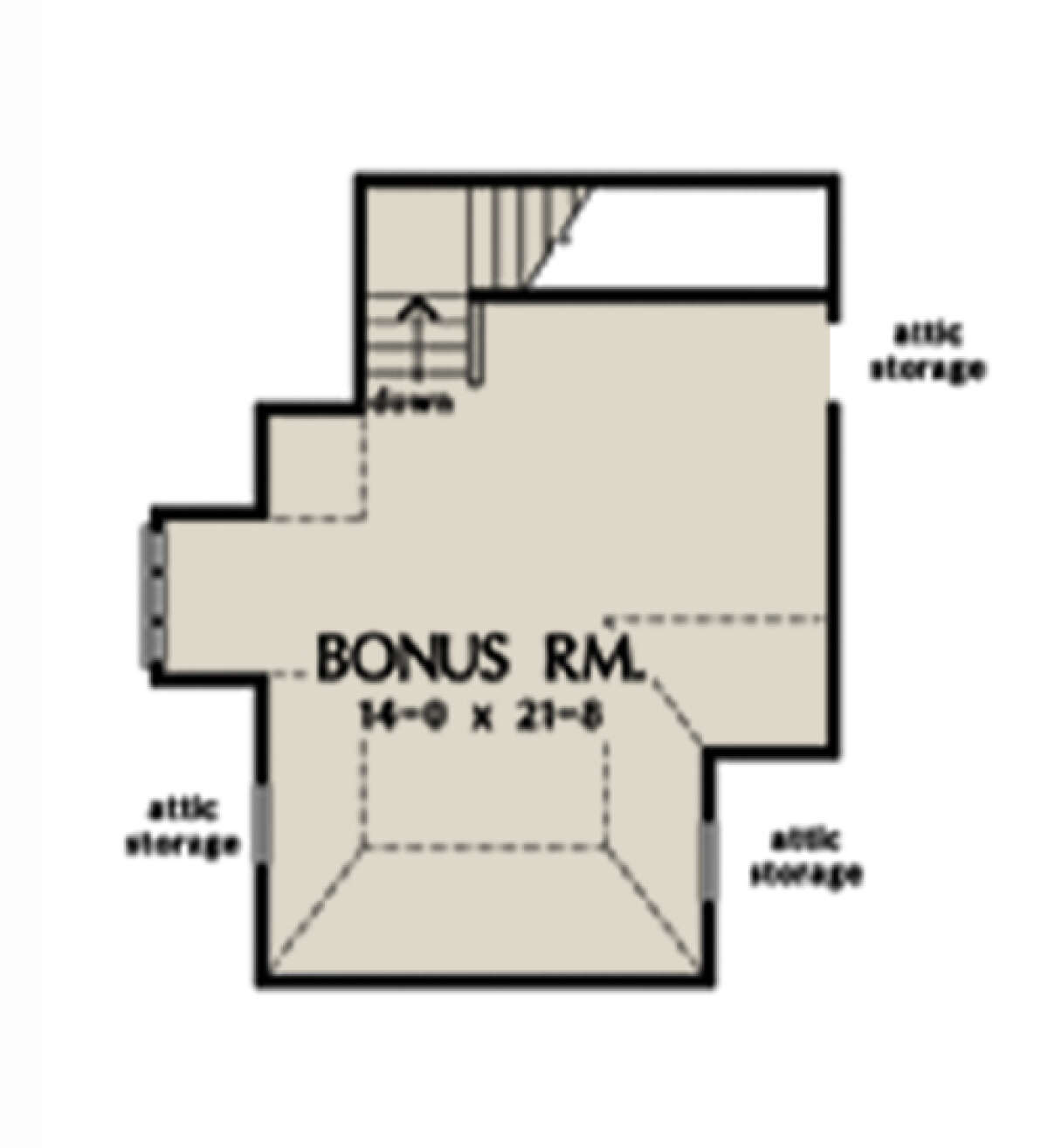 Bonus Room for House Plan #2865-00162