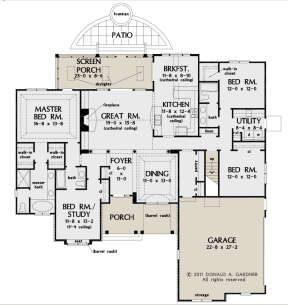 Main Floor for House Plan #2865-00164