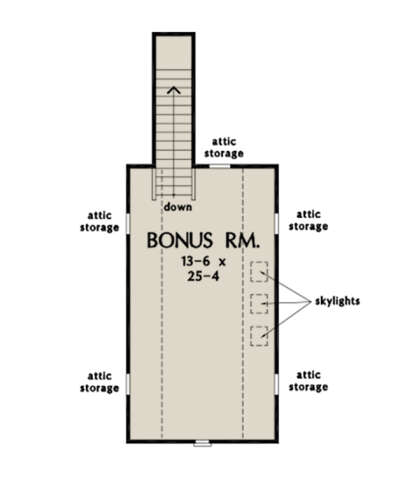 Bonus Room for House Plan #2865-00164