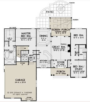 Main Floor  for House Plan #2865-00165