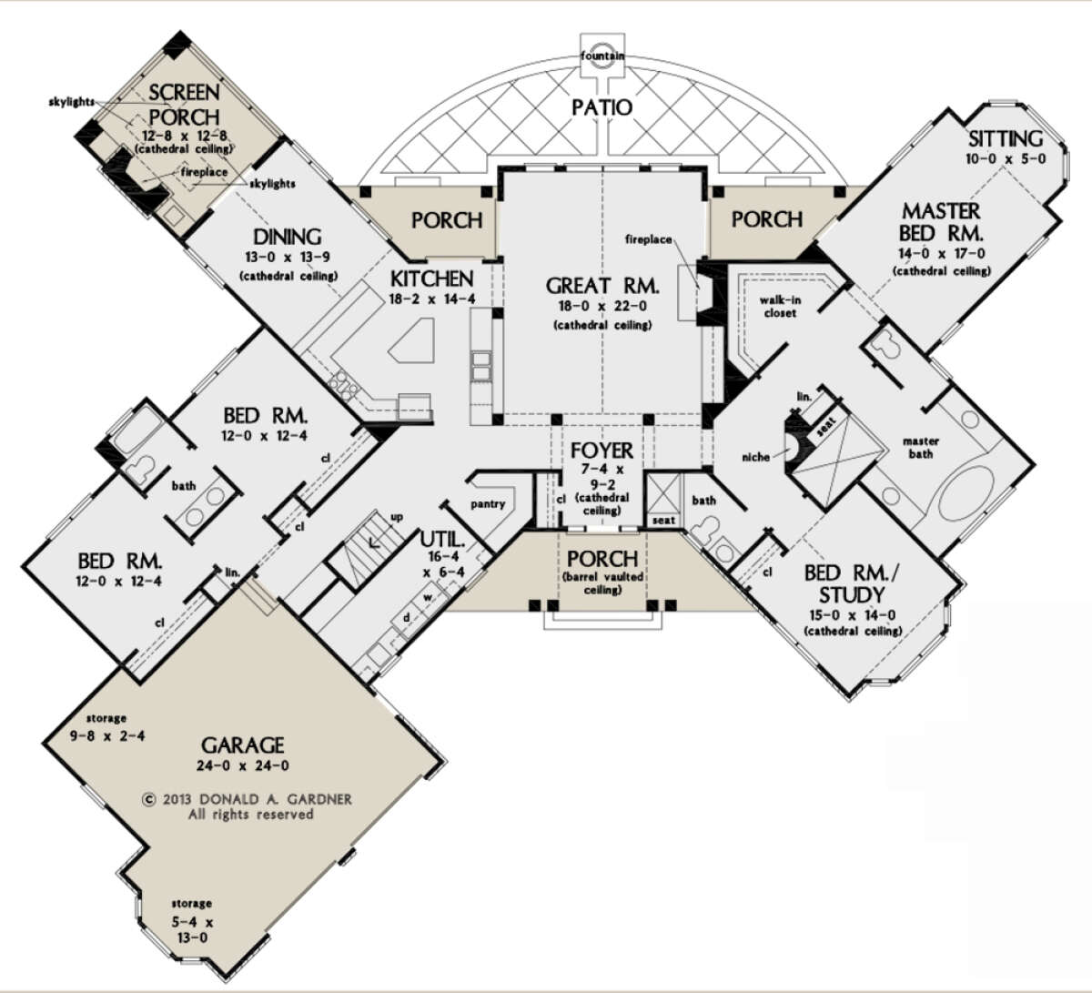 Main Floor for House Plan #2865-00166