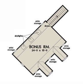 Bonus Room for House Plan #2865-00166