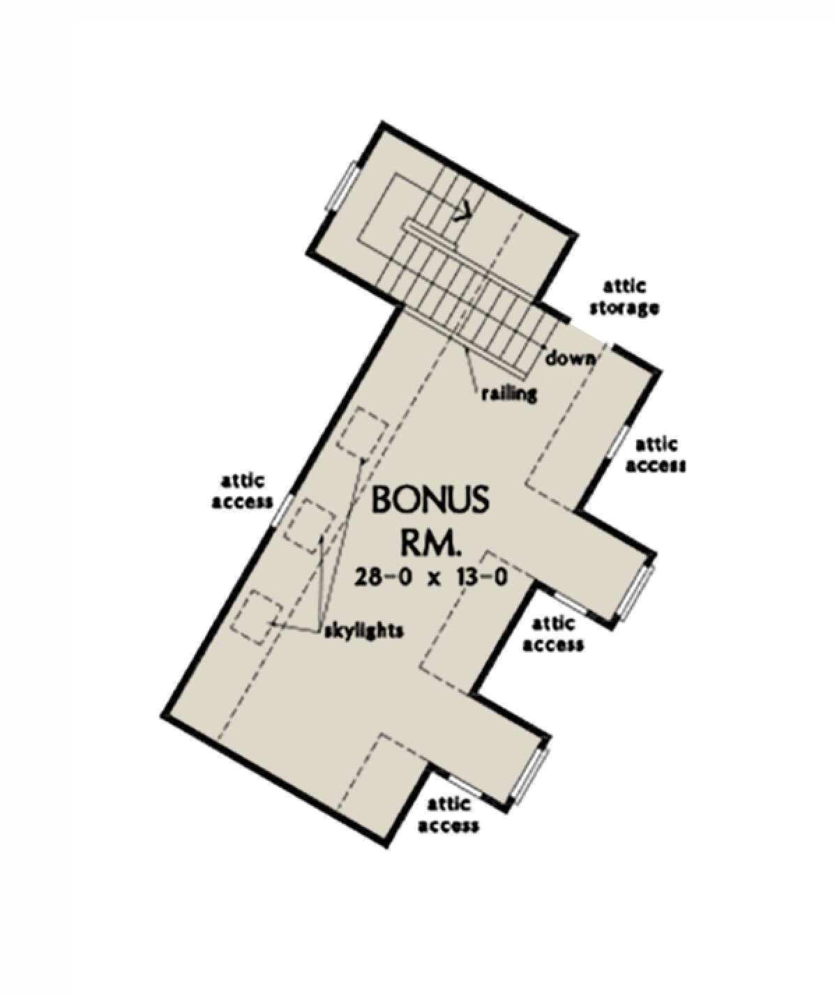 Bonus Room for House Plan #2865-00167
