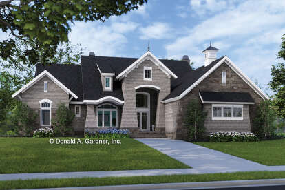 European House Plan #2865-00168 Elevation Photo