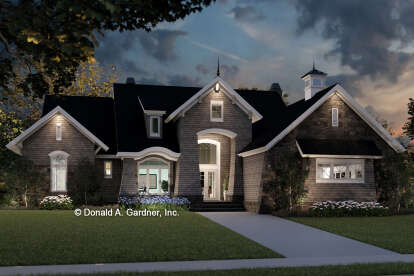 European House Plan #2865-00168 Elevation Photo