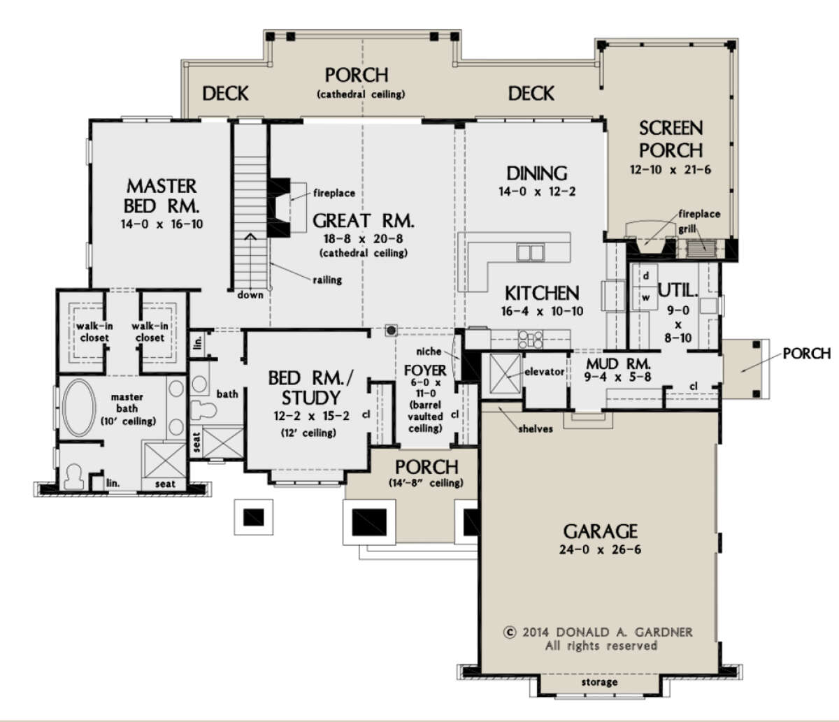 Main Floor for House Plan #2865-00168