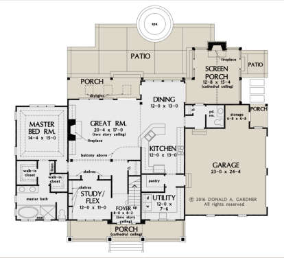 Main Floor for House Plan #2865-00169