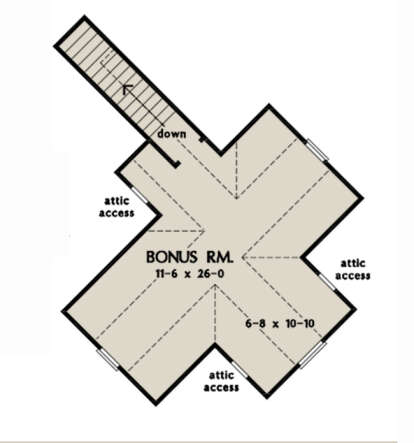 Bonus Room for House Plan #2865-00170