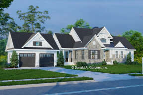 Lake Front House Plan #2865-00173 Elevation Photo