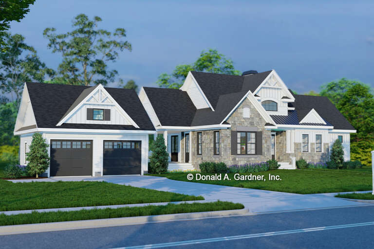 Lake Front House Plan #2865-00173 Elevation Photo