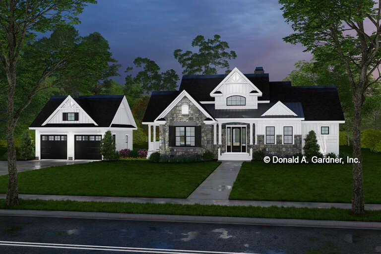 Lake Front House Plan #2865-00173 Elevation Photo