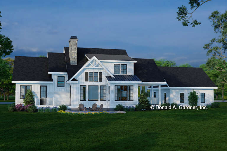 Lake Front House Plan #2865-00173 Elevation Photo