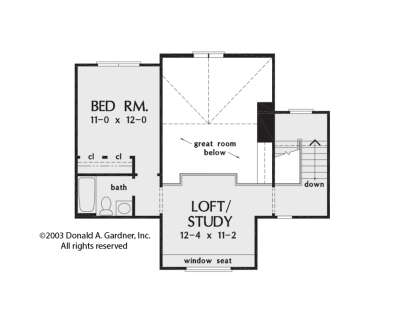 Second Floor for House Plan #2865-00173