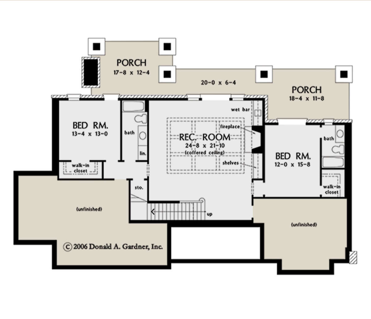 Basement for House Plan #2865-00174