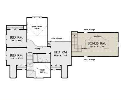 Second Floor for House Plan #2865-00176