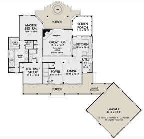 Main Floor for House Plan #2865-00180