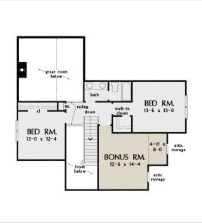 Second Floor for House Plan #2865-00181