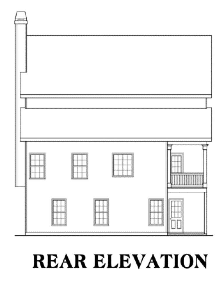 Narrow Lot House Plan #009-00011 Elevation Photo