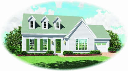 3 Bed, 2 Bath, 2048 Square Foot House Plan - #053-00379