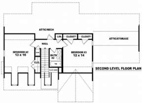 Floorplan 2 for House Plan #053-00379