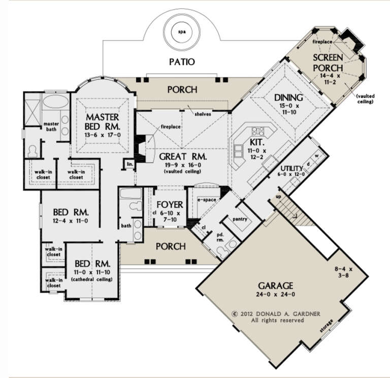 House Plan House Plan #27000 Drawing 1