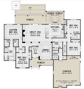 Main Floor for House Plan #2865-00183