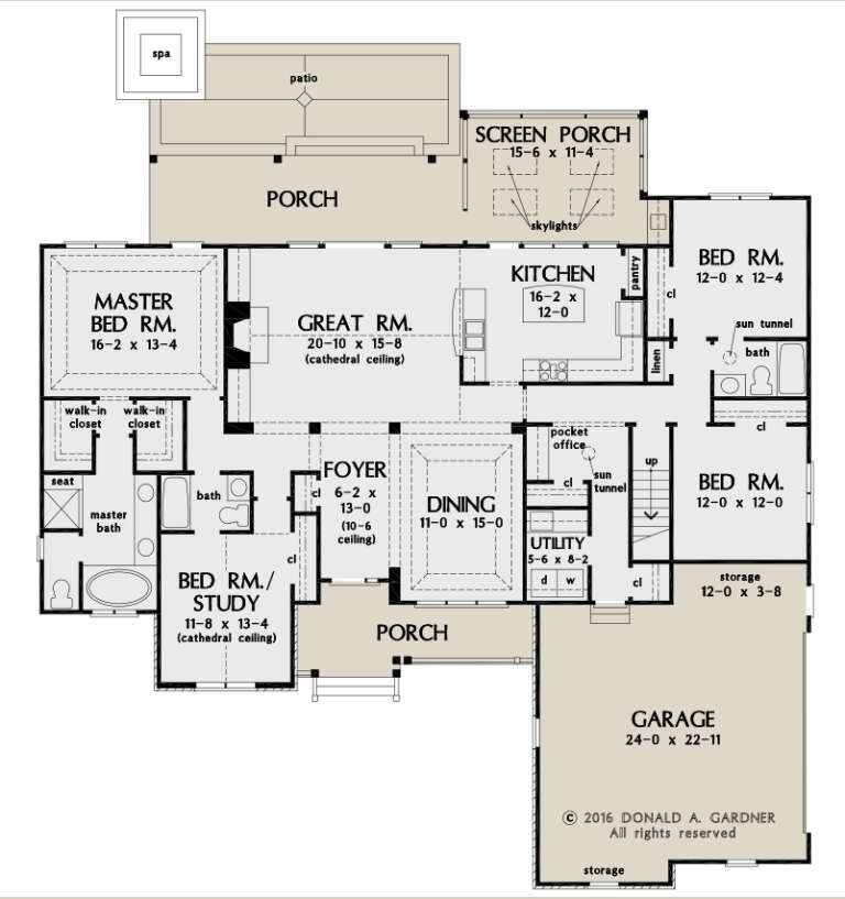 House Plan House Plan #27001 Drawing 1