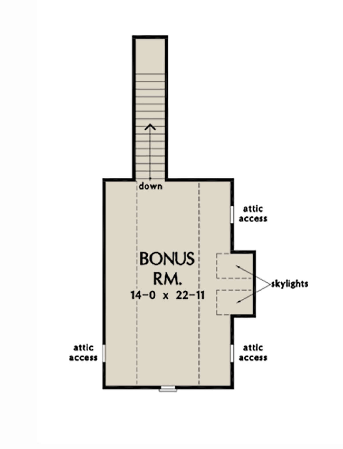 Bonus Room for House Plan #2865-00183