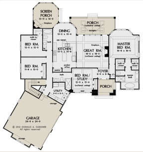 Main Floor for House Plan #2865-00184