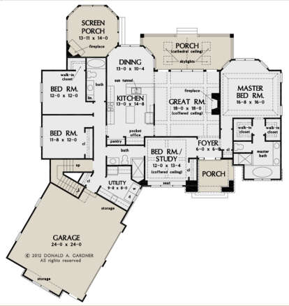 Main Floor for House Plan #2865-00184