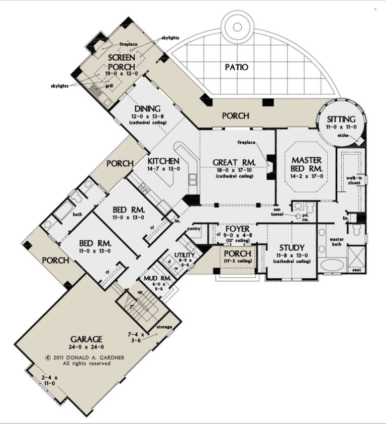 House Plan House Plan #27003 Drawing 1