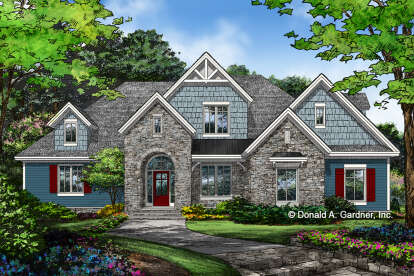 5 Bed, 4 Bath, 2845 Square Foot House Plan - #2865-00187