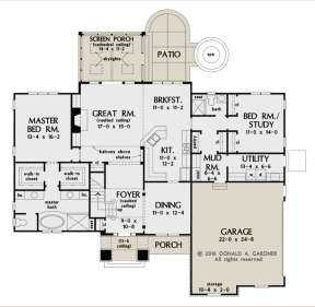 Main Floor for House Plan #2865-00187