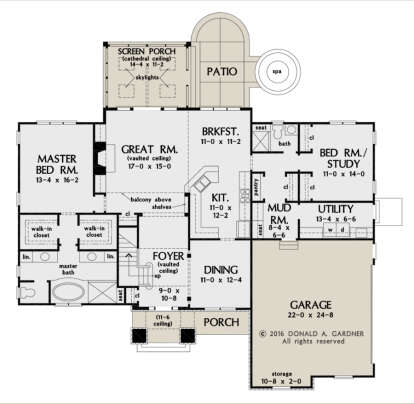 House Plan House Plan #27005 Drawing 1