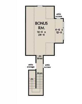 Bonus Room for House Plan #2865-00188