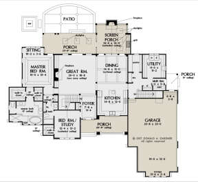 Main Floor for House Plan #2865-00190