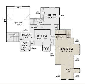 Second Floor for House Plan #2865-00190