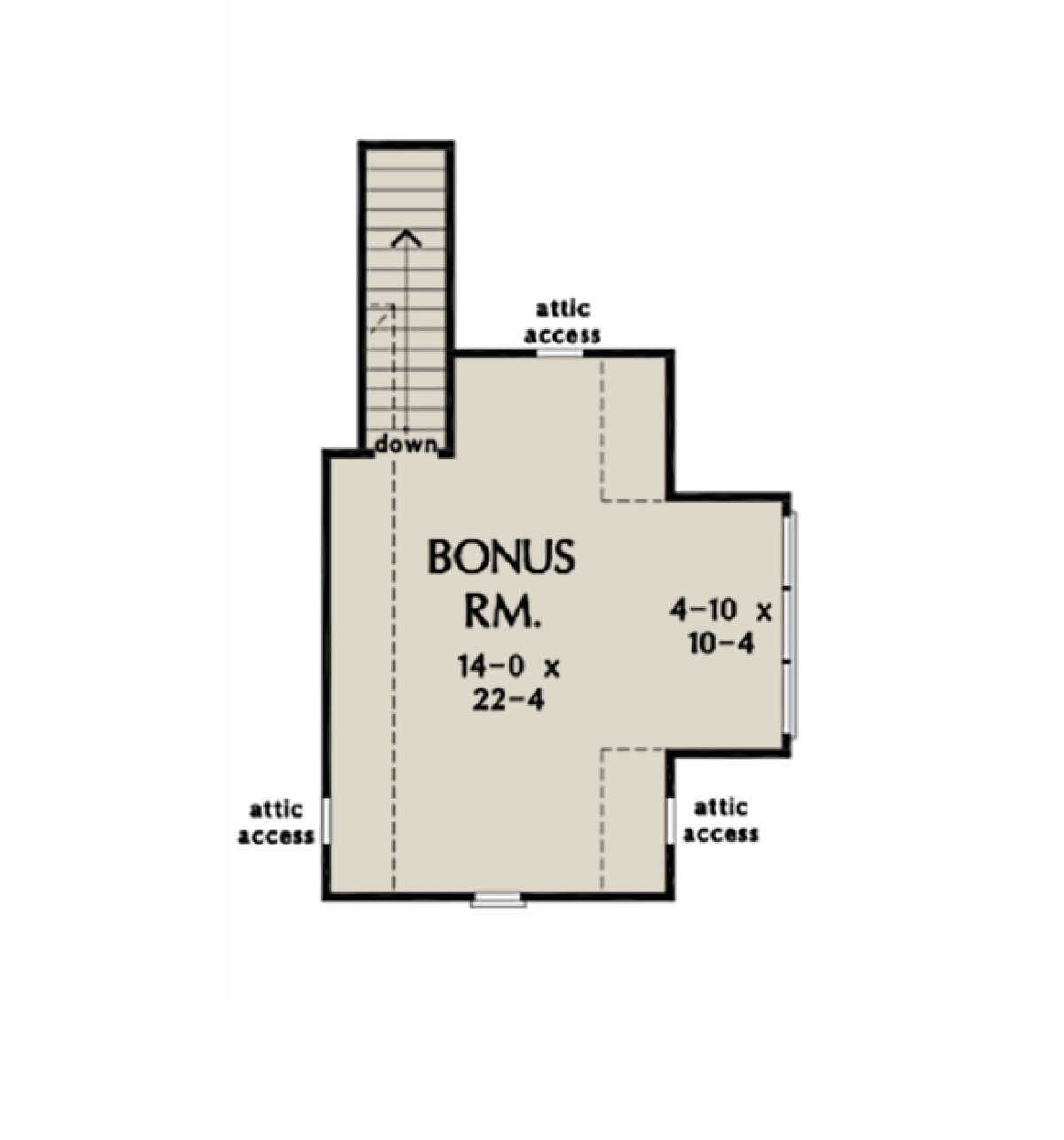 Bonus Room for House Plan #2865-00191