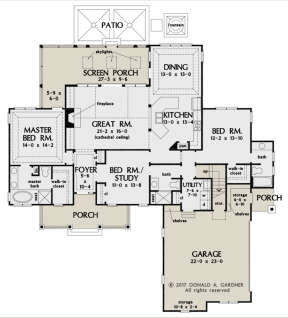 Main Floor for House Plan #2865-00192
