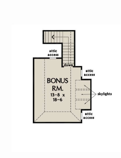 Bonus Room for House Plan #2865-00193