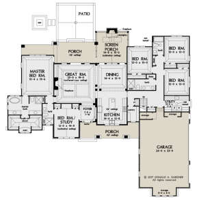 Main Floor for House Plan #2865-00194
