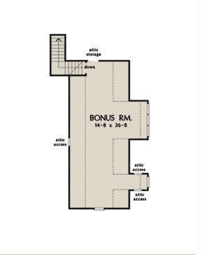 Bonus Room for House Plan #2865-00194