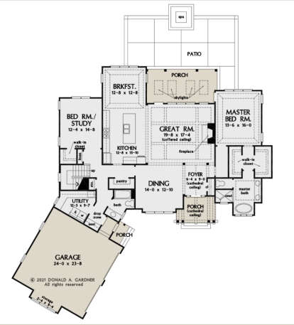 House Plan House Plan #27013 Drawing 1